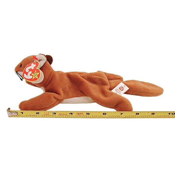 Vintage 1996 TY Beanie Babies Sly The Red Fox with Tags 9" Security Toy Kid Baby - Picture 5 of 10